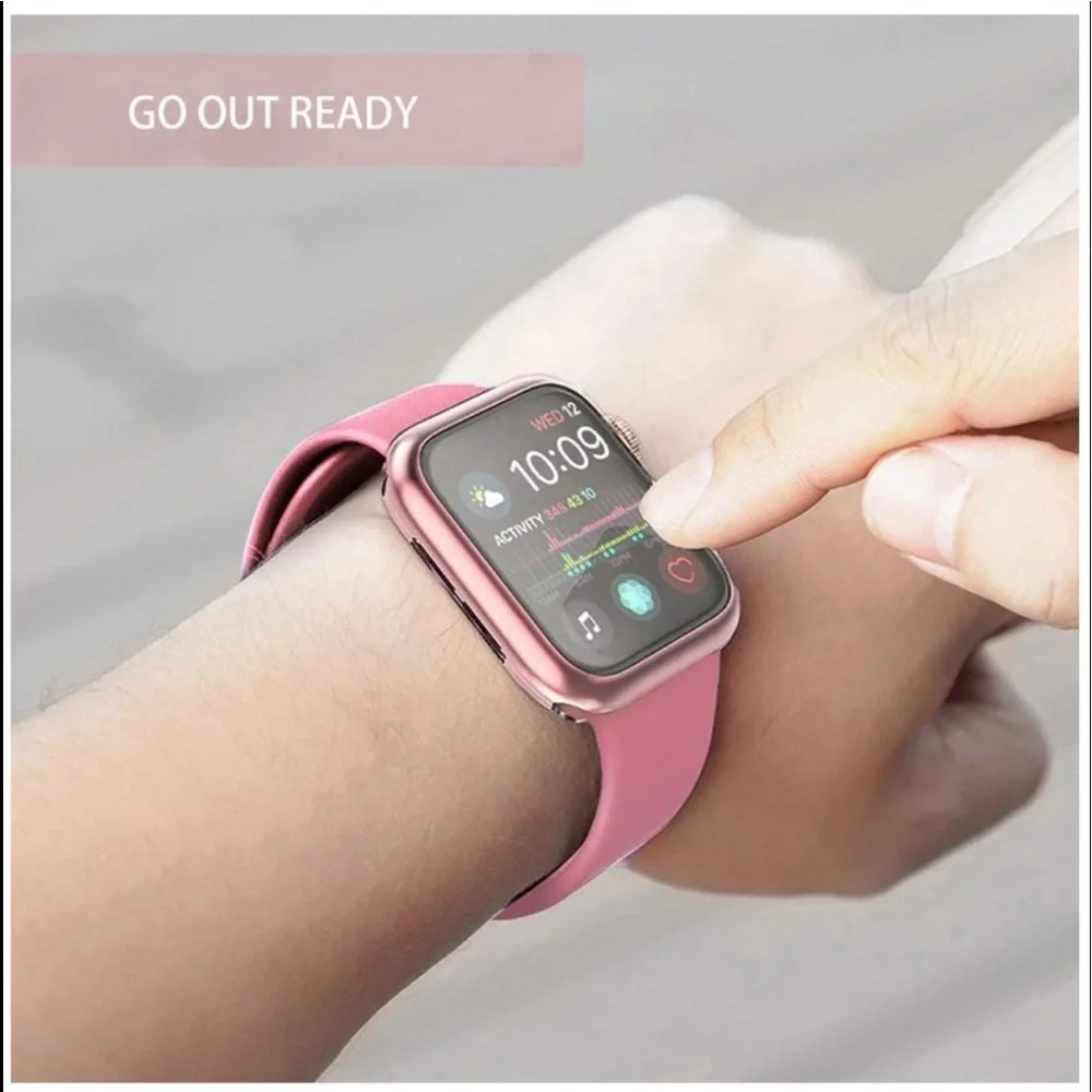 New Rose Gold Apple Watch Shiny Bumper Case 42mm